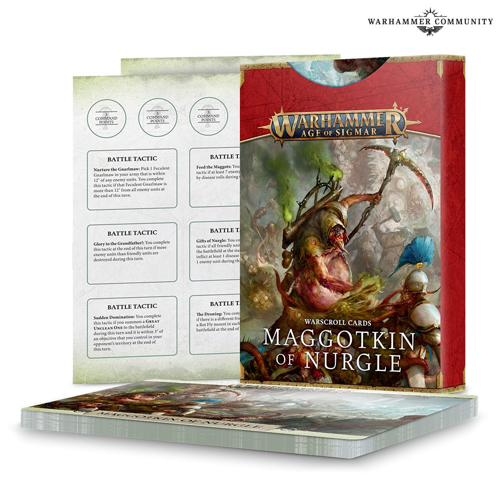 Warhammer : Age of Sigmar - Warscrolls Cards: Maggotkin of Nurgle (EN)