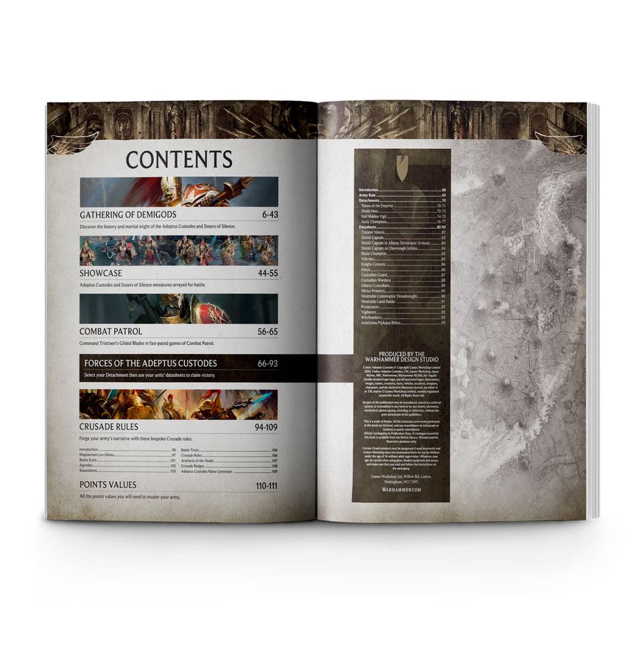 Warhammer : 40,000 - Codex: Adeptus Custodes (10th Edition)