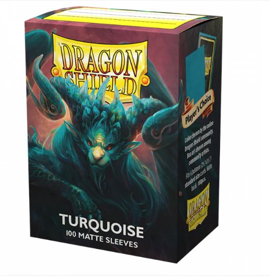 DRAGON SHIELD Matte Turquoise 100CT
