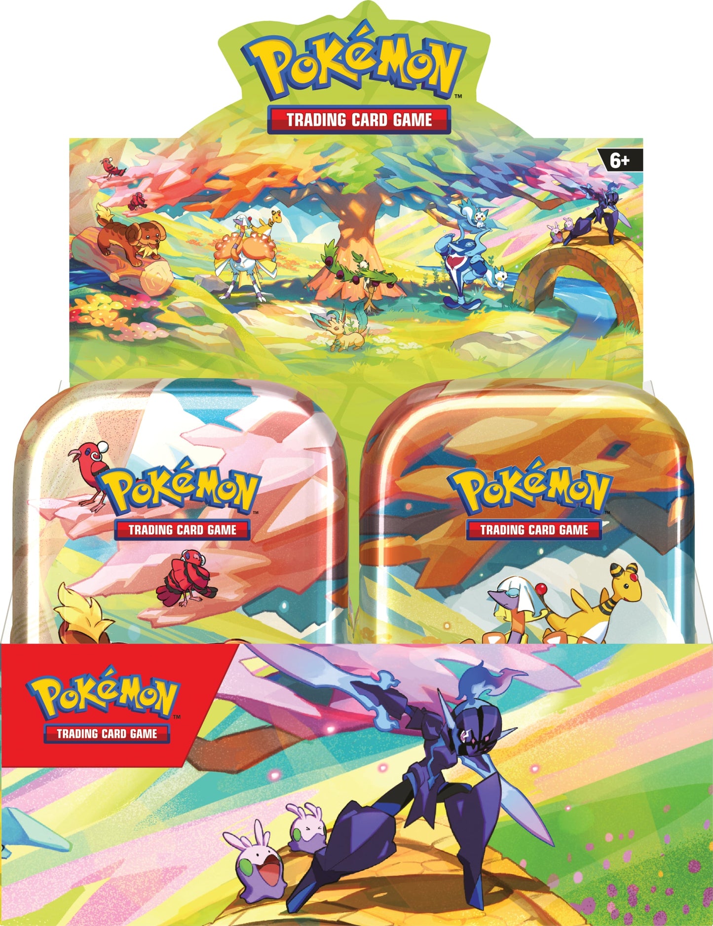 Pokemon Vibrant Paldean Mini Tin Display