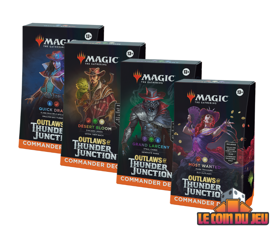 MTG Outlaws of Thunder Junction Commander SET OF 4