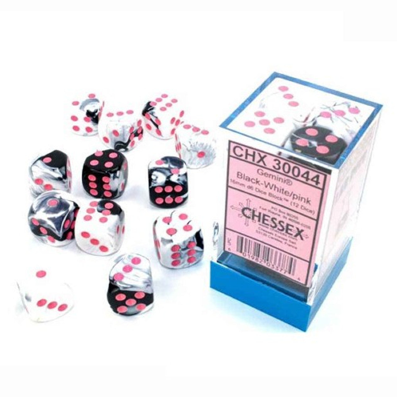 FROSTED 12D6 BLACK-WHITE/PINK 16MM