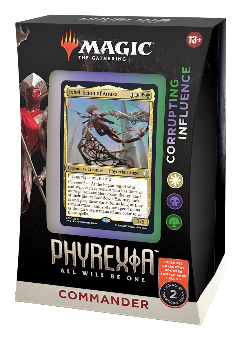 MTG PHYREXIA ALL WILL BE ONE COMMANDER CORRUPTING INFLUENCE