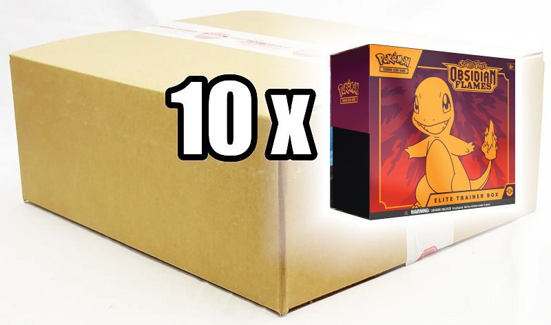 Pokemon SV3 Obsidian Flames Elite Trainer Box Sealed Case of 10