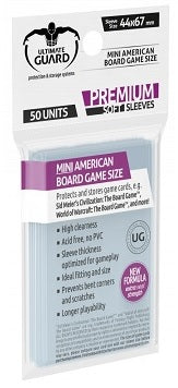 UG SLEEVES PREMIUM BG CARDS MINI AMERICAN 50CT