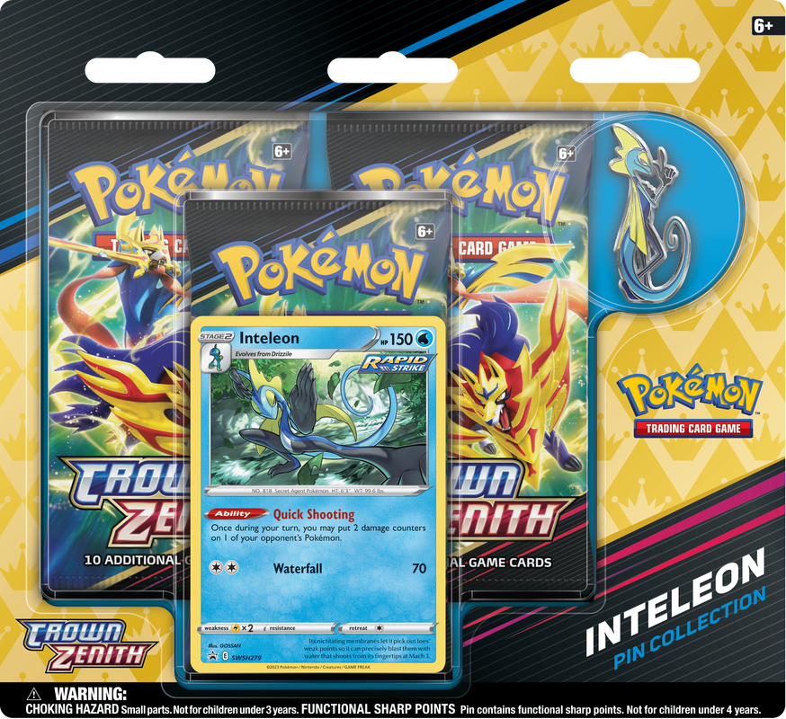 POKEMON SWSH12.5 CROWN ZENITH PIN COLLECTION INTELEON