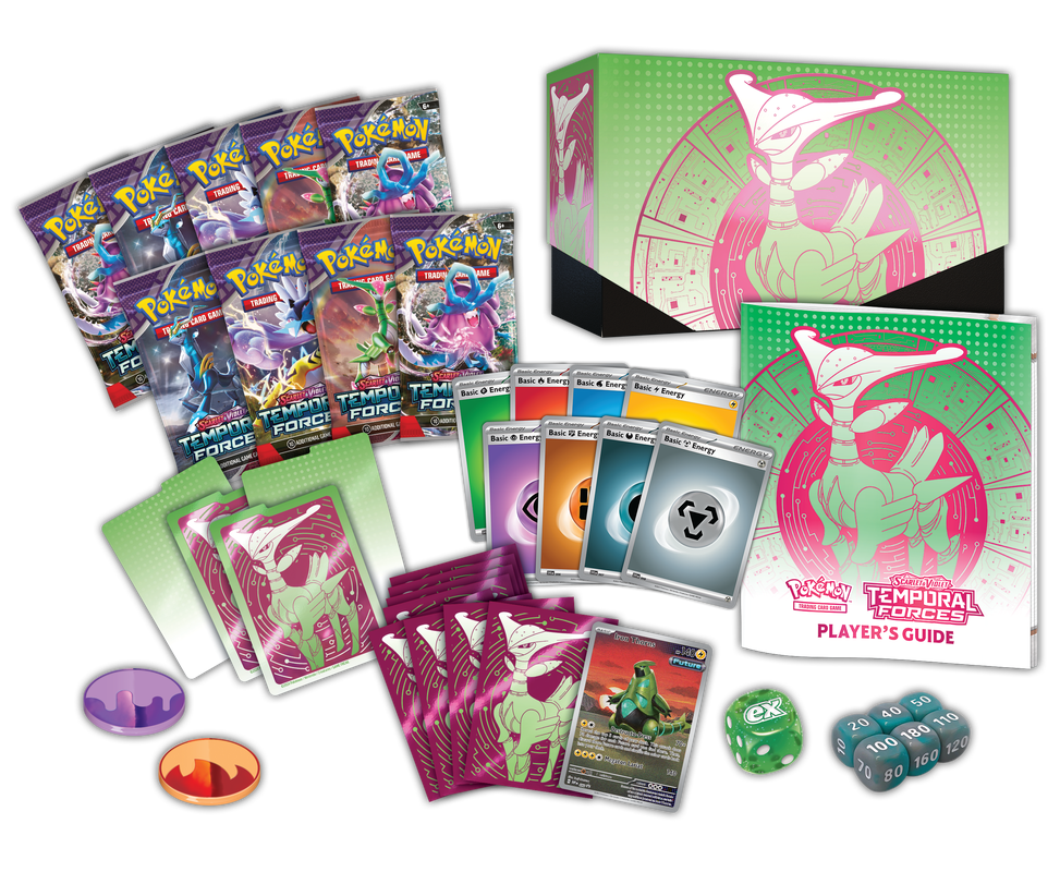 Pokemon SV5 Temporal Forces Elite Trainer Box Iron Leaves