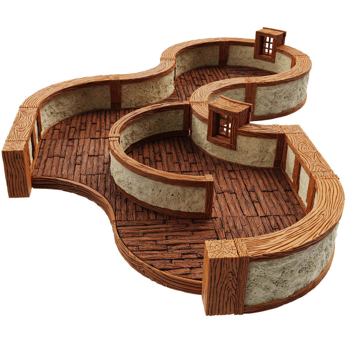 Warlock Dungeon Tiles: Town/Village III - Curves