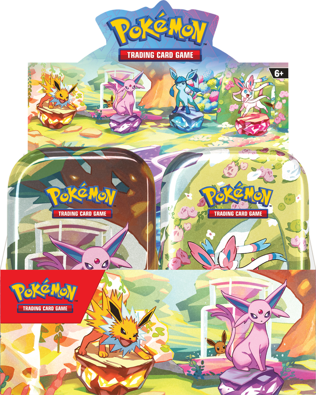 Pokemon SV8.5 Prismatic Evolutions Mini Tin Display (2025-02-07)