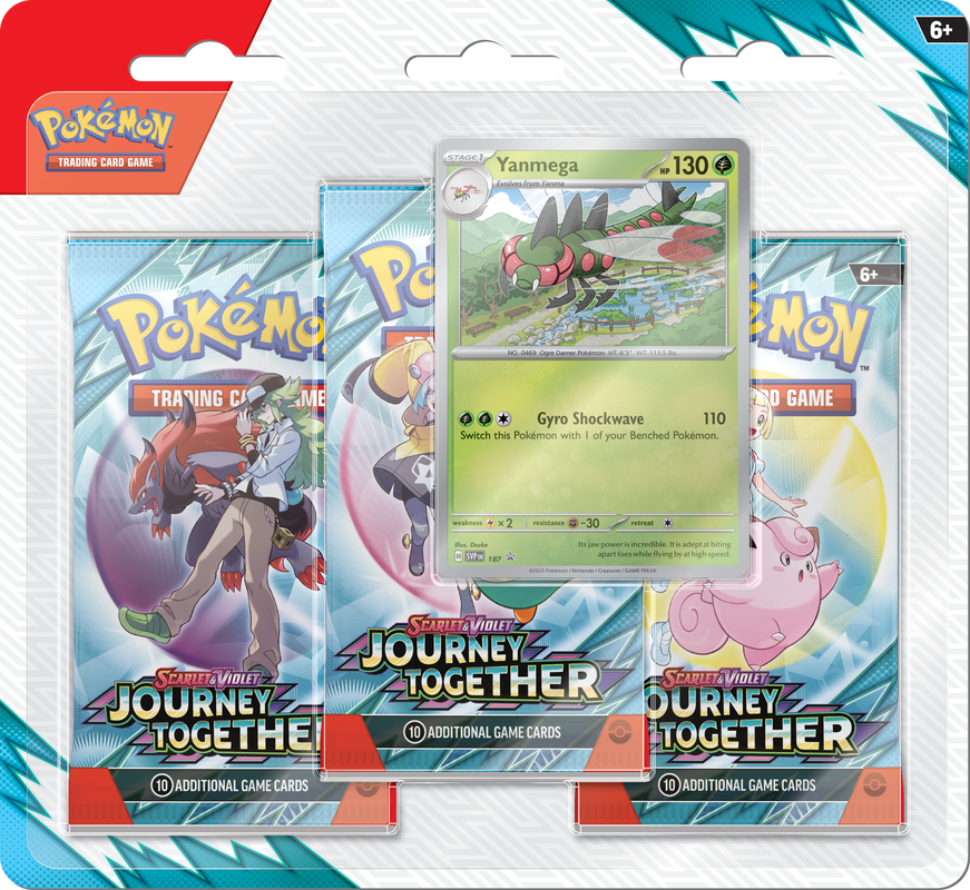 Pokemon SV9 Journey Together 3-Pack Blister Yanmega (2025-03-24)