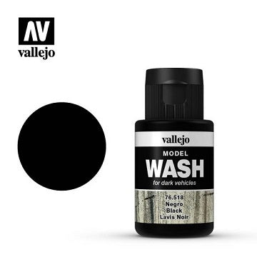 VALLEJO: MODEL WASH BLACK (35ML)