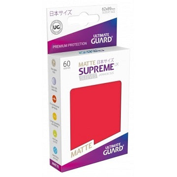 UG SLEEVES SUPREME UX SMALL MATTE RED 60CT