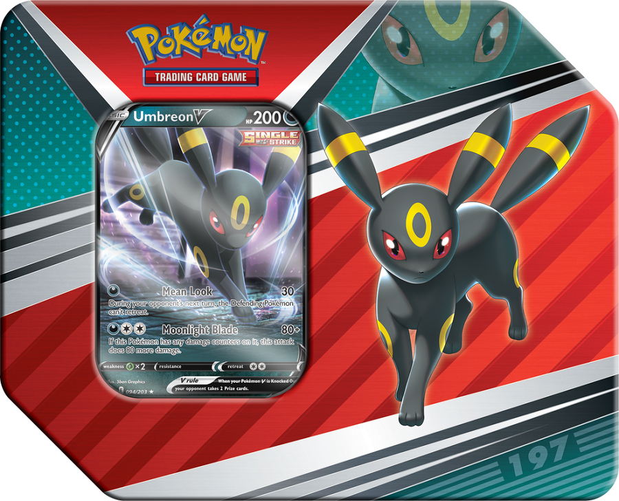 POKEMON V HEROES TIN UMBREON