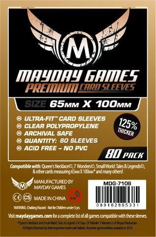 MAYDAY PREMIUM MAGNUM 7 WONDERS SLEEVES 65mm X 100mm 80CT