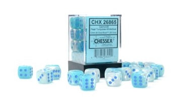 GEMINI 36D6 TURQUOISE WHT/BLUE LUMINARY 12MM
