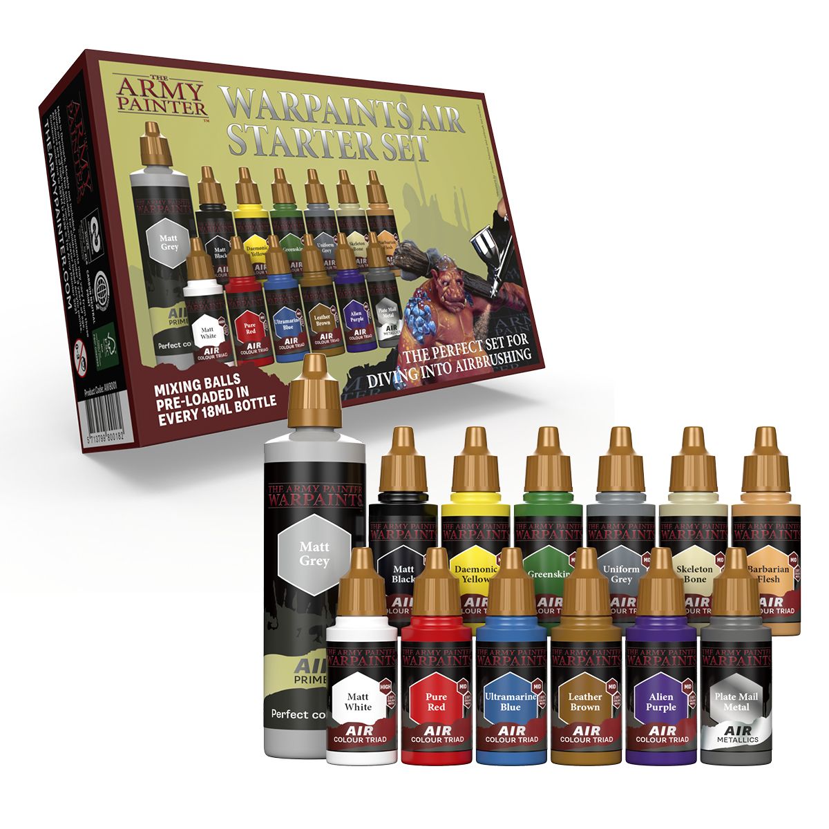 Warpaints Air Starter Set - 12 Colours