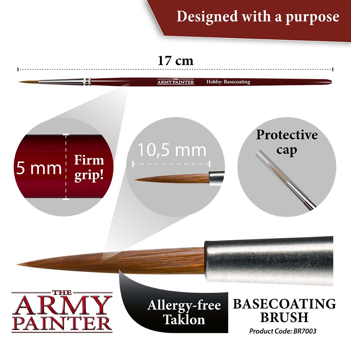 ARMY PAINTER - HOBBY BRUSH - BASECOATING