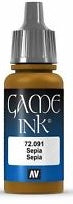 Vallejo Game Color : Sepia Ink (18ml)