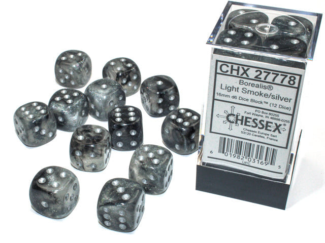 BOREALIS 12D6 LIGHT SMOKE/SILVER 16MM LUMINARY