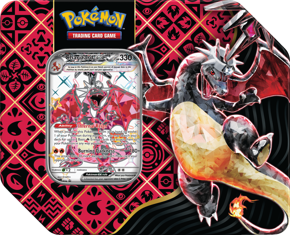 Pokemon SV4.5 Paldean Fates Tin Charizard EX