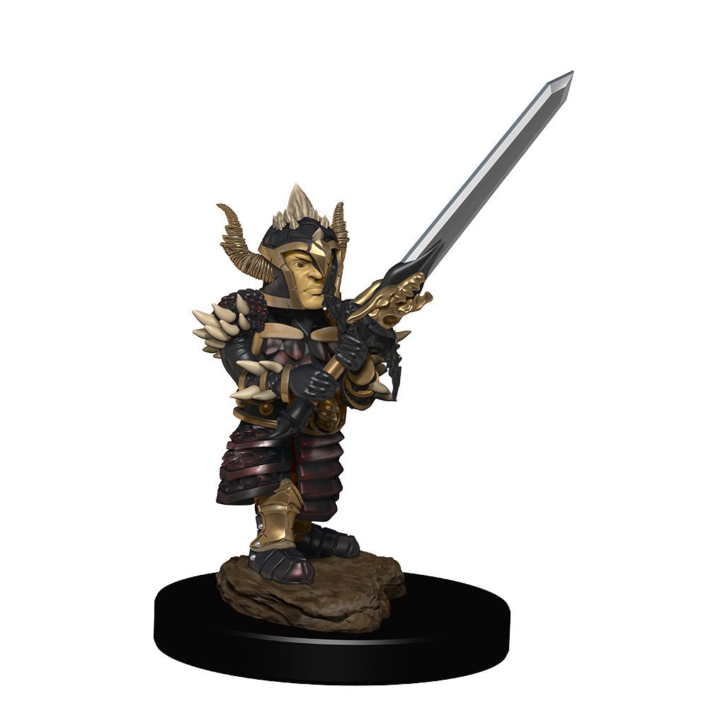 DND Icons of the Realms Halfling Fighter Male Premium Figure
