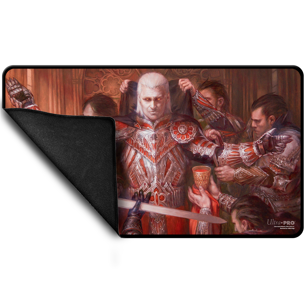 UP PLAYMAT COMMANDER SERIES EDGAR BLACK STITCHED