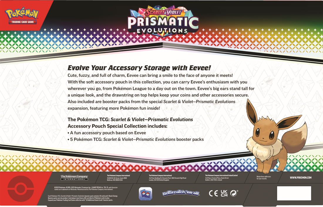Pokemon SV8.5 Prismatic Evolutions Accessory Pouch Special Collection (2025 TBD)