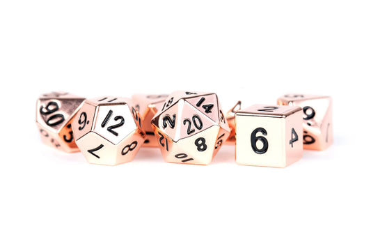 METAL 7 DICE SET COPPER 16MM