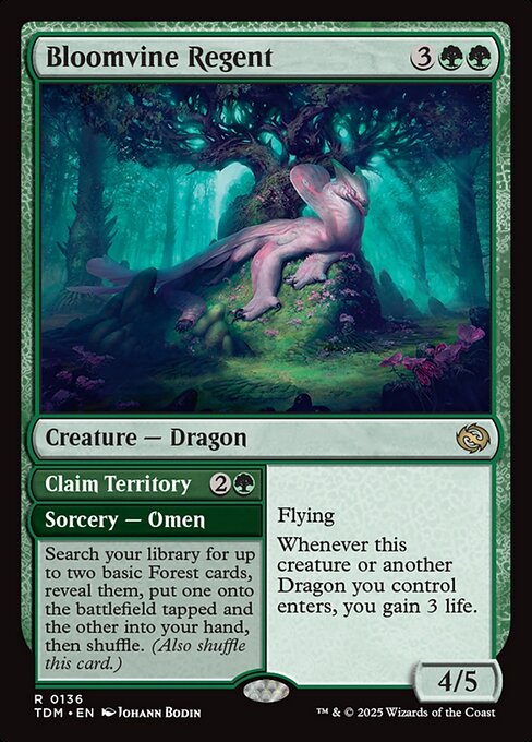 Bloomvine Regent // Claim Territory // Bloomvine Regent (381) [Tarkir: Dragonstorm]