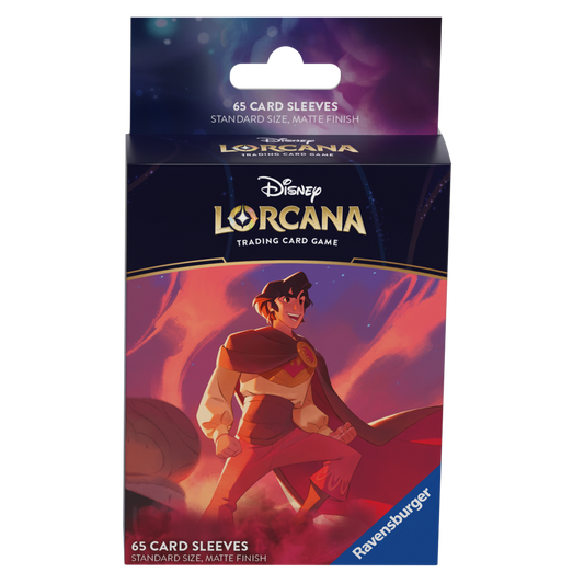 Lorcana Shimmering Skies Card Sleeves Aladdin 65CT