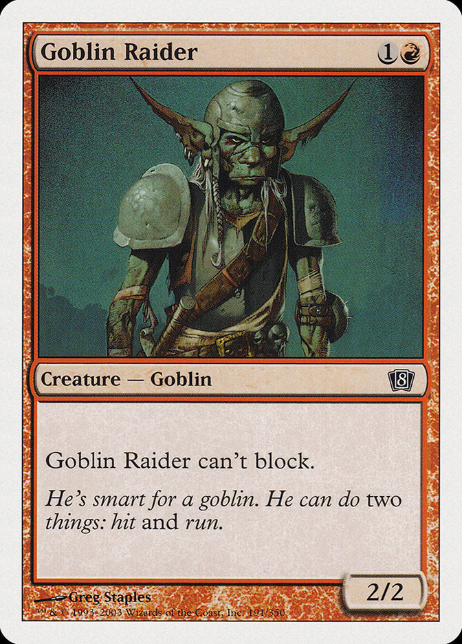 Goblin Raider (191) [Eighth Edition]