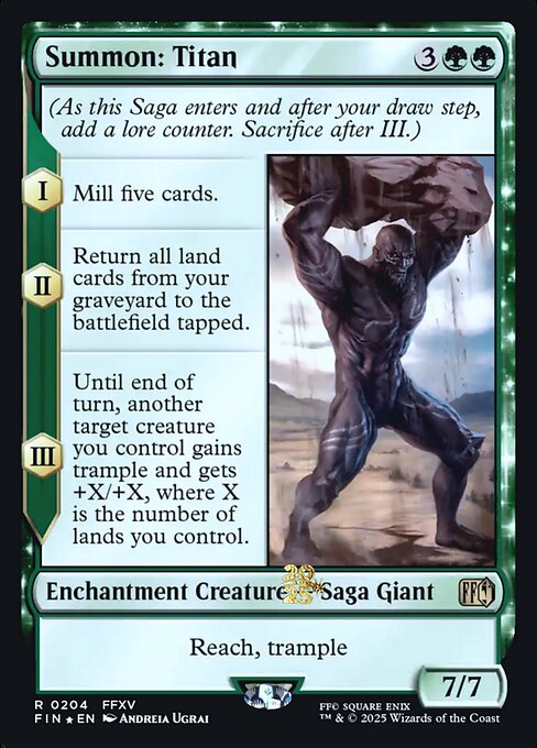 Summon: Titan (204s) [Final Fantasy Promos]