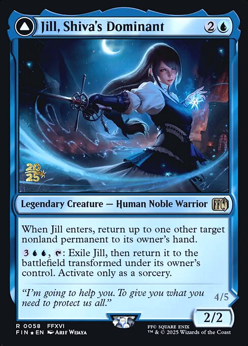Jill, Shiva's Dominant // Shiva, Warden of Ice (58s) [Final Fantasy Promos]