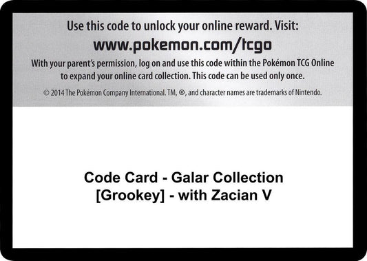 Code Card - Galar Collection [Grookey] - with Zacian V [Miscellaneous Cards and Products]