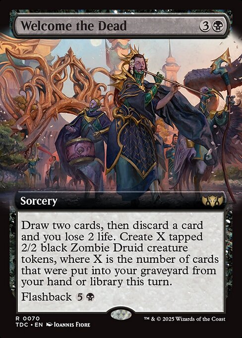 Welcome the Dead (70) [Tarkir: Dragonstorm Commander]