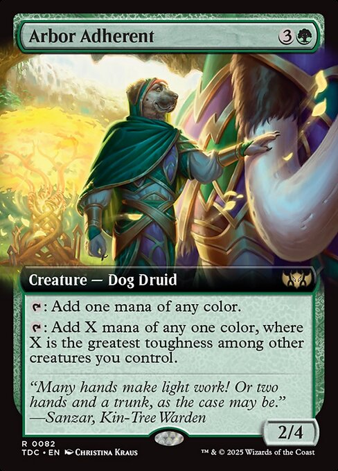 Arbor Adherent (82) [Tarkir: Dragonstorm Commander]