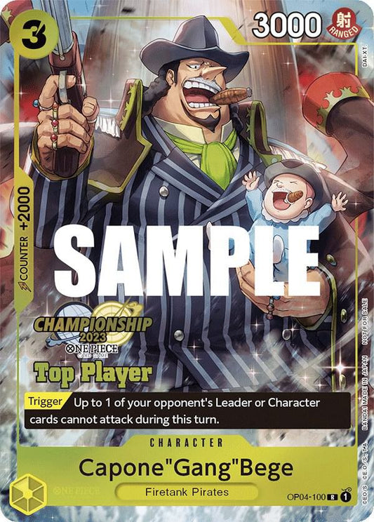 Capone"Gang"Bege (CS 2023 Top Players Pack) (OP04-100) [One Piece Promotion Cards]