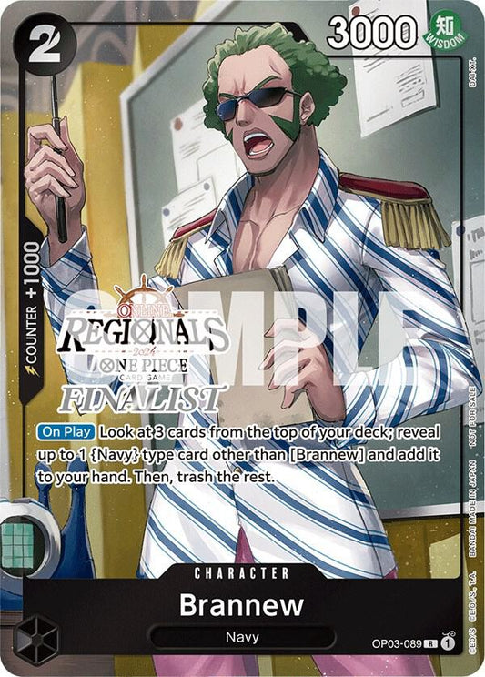 Brannew (Online Regional 2024) [Finalist] (OP03-089) [One Piece Promotion Cards]
