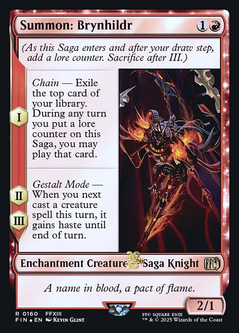 Summon: Brynhildr (160s) [Final Fantasy Promos]