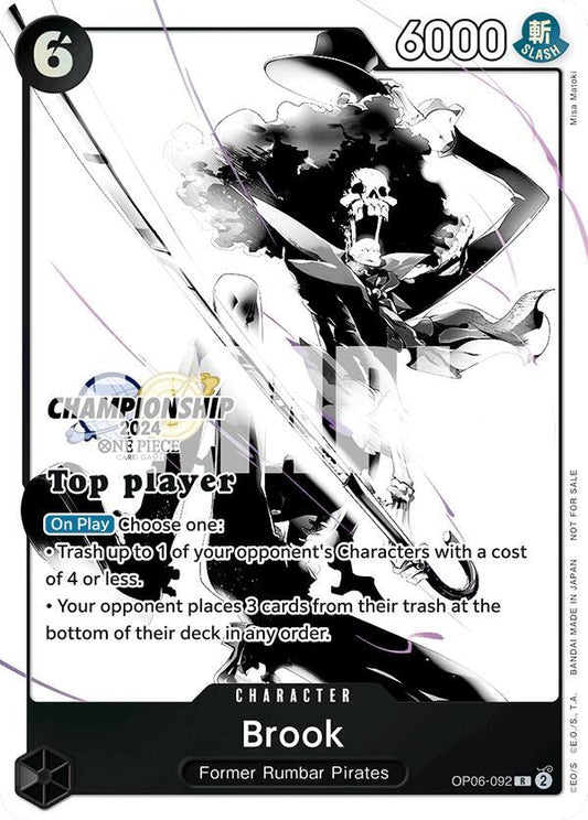 Brook (Championship 2024 Top Player Pack Vol. 2) (OP06-092) [One Piece Promotion Cards]