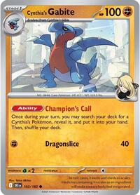 Cynthia's Gabite [SV10: Destined Rivals]