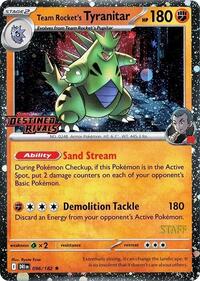 Team Rocket's Tyranitar (Prerelease Staff) [SV10: Destined Rivals]