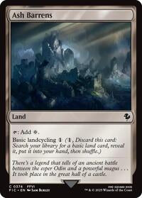 Ash Barrens (Surge Foil) (374) [Final Fantasy Commander]