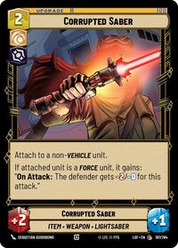 Corrupted Saber (187/264) [Legends of the Force]