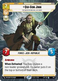 Qui-Gon Jinn - The Negotiations Will Be Short (Hyperspace) (464) [Legends of the Force]