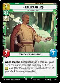 Kelleran Beq - The Sabered Hand (Foil) (602) [Legends of the Force]