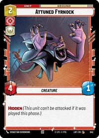 Attuned Fyrnock (Foil) (645) [Legends of the Force]