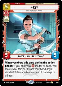 Rey - With Palpatine's Power (Foil) (650) [Legends of the Force]