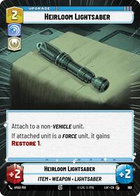 Heirloom Lightsaber (Hyperspace Foil) (793) [Legends of the Force]