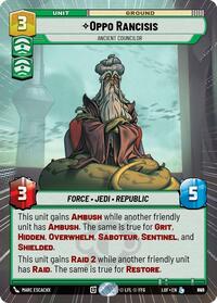 Oppo Rancisis - Ancient Councilor (Hyperspace Foil) (845) [Legends of the Force]